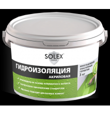 Гидроизоляция  акриловая 3кг SOLEX