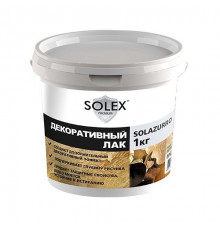 Лак декоративный  Solazurro серебро 1кг SOLEX
