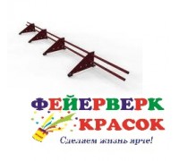 Снегозадержатель ELITE трубчатый 40*20 овал 3м 4 опоры шоколад