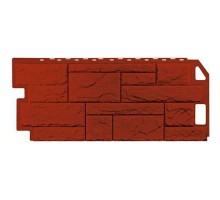 Фасадная панель Камень природный красно-коричневый