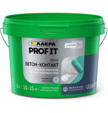 Грунт адгезионный (бетон-контакт) 14 кг Лакра