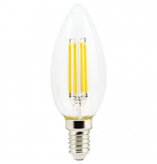 Лампа светодиод Ecola Premium E14 свеча 5W 4000K F