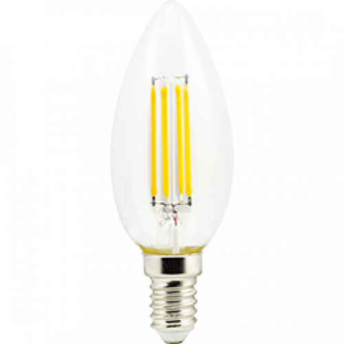 Лампа светодиод Ecola Premium E14 свеча 5W 2700K F