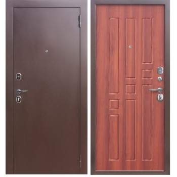 Купить двери недорого межкомнатные и входные по низким ценам в Сарапуле Ижевск Фейерверк красокДверь мет 11см ISOTERMA медный антик Астана милки 860мм Левая