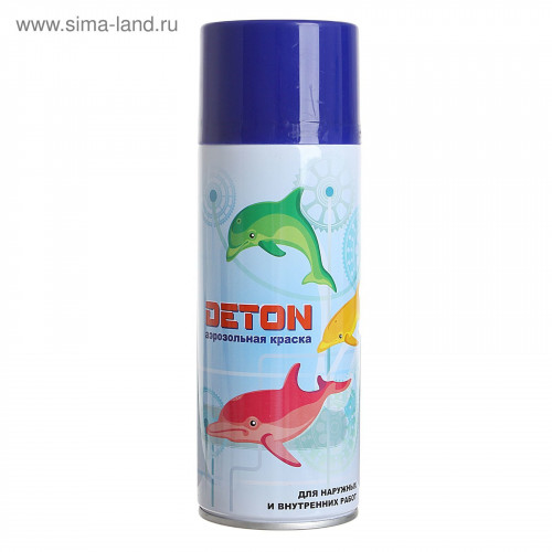 Краска аэроз. 5010 синяя DETON