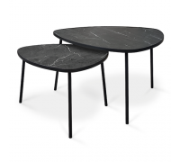 Комплект столиков LAKSI РУТА черный матовый/креатель