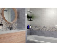 Плитка обл. СИТИ светло-серая 400*200*7,5мм