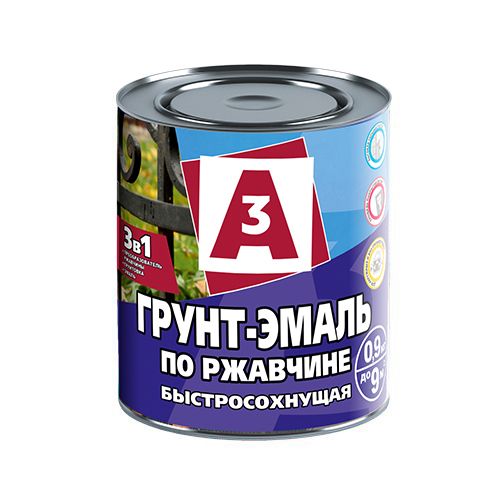 Грунт-эмаль по ржавчине 3в1 белый 0,9кг А3 Ижсинтез (14)