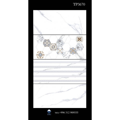 Плитка настенная Илия 30*45см белый (TP3045095A) РЕКТИФИКАТ