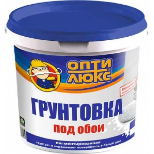 Грунтовка под обои 5кг Оптилюкс