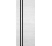 Дверь Т-2 Эшвайт Астана  черное стекло