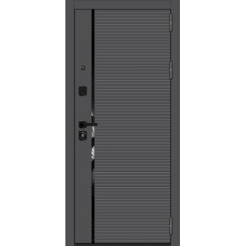 Купить двери недорого межкомнатные и входные по низким ценам в Сарапуле Ижевск Фейерверк красокДверь мет Optim Z-3 10см Графит/Белый/Букле графит 