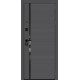 Дверь мет Optim Z-3 10см Графит/Белый/Букле графит