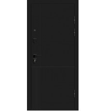 Дверь мет Optim Z-2 9см Нео Белый/Муар черный 