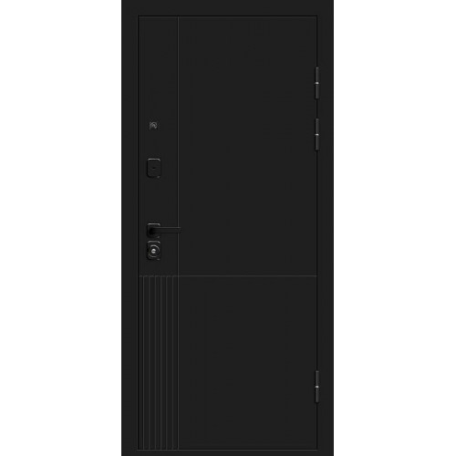 Дверь мет Optim Z-2 9см Нео Белый/Муар черный