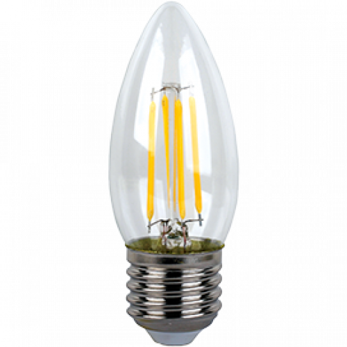 Лампа светодиод Ecola Premium E27 свеча 5W 4000K F