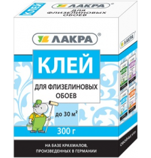 Клей Лакра для флизелиновых обоев 200гр (12)