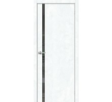 Дверь ДП ЭКО Браво-1.55 Snow Art / Mirox Grey