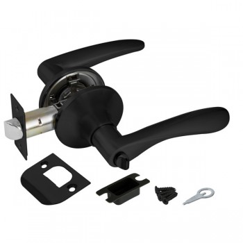 Сарапул Ижевск Ручка защелка 6010 BL-B (фик) черный напольные покрытия купить цена пороги ламинат линолеум виниловая плитка недорого каталог в наличии сайт ассортимент размеры