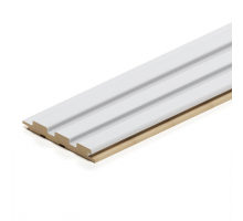 Реечная панель МДФ Stella Beats Standart Белый 2700*119*16