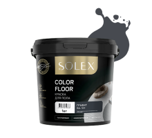 Краска для пола SOLEX Графит RAL 7024 COLOR FLOOR 1кг Ижсинтез