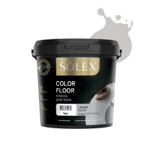 Краска для пола SOLEX Серый RAL 7047 COLOR FLOOR 1кг Ижсинтез
