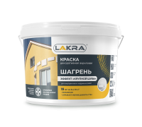 Краска дек-ая рельефная ЛАКРА ШАГРЕНЬ белый 15кг Л-С
