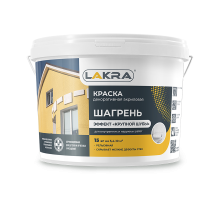 Краска дек-ая рельефная ЛАКРА ШАГРЕНЬ белый 15кг Л-С
