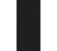 Дверь мет Optim Z-2 9см Нео Зеркало Белый/Муар черный 