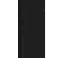 Дверь мет Optim Z-2 9см Нео Зеркало Белый/Муар черный 