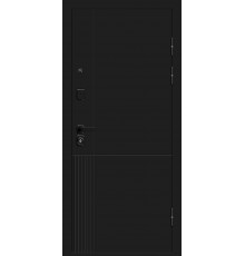 Дверь мет Optim Z-2 9см Нео Зеркало Белый/Муар черный 