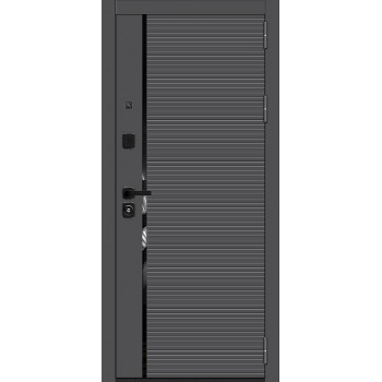 Купить двери недорого межкомнатные и входные по низким ценам в Сарапуле Ижевск Фейерверк красокДверь мет Optim Z-3 10см Графит/Белый/Букле графит 