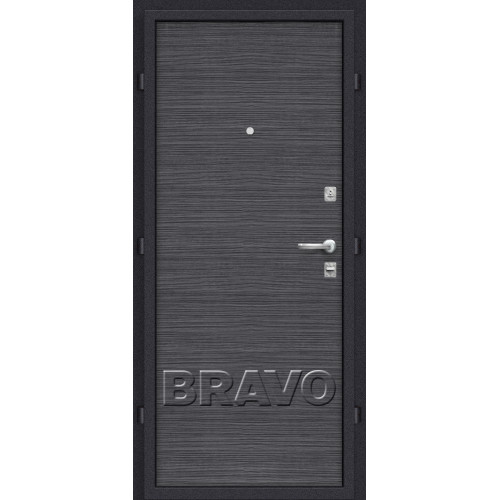 Дверь мет Кобра BlackWood 205*88,96 пр., лев. Лунный камень