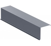 Планка торцевая для ГЧ серая (7024)  2,5м 80*80