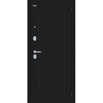 Купить двери недорого межкомнатные и входные по низким ценам в Сарапуле Ижевск Фейерверк красокДверь мет Bravo R-2 Флэш Snow Melinga R/Букле черное