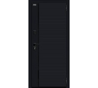 Дверь мет Bravo R-2 Борн 117/М22 Wenge Ver BL/Букле черное 
