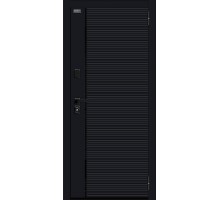 Дверь мет Bravo N-3 Лайнер-3 Total Black/Off-white 