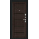 Дверь мет Bravo R-2 Борн 117/М22 Wenge Ver BL/Букле черное