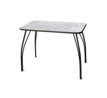 Стол обеденный Классик LAKSI 1000*590мм черный матовый/цемент