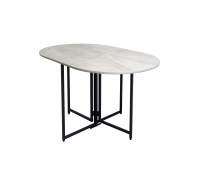 Стол обеденный LAKSI ДЖОЙ 1300*860 раскладной овальный/каспий