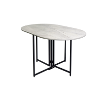 Стол обеденный LAKSI ДЖОЙ 1300*860 раскладной овальный/каспий