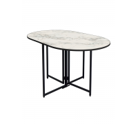 Стол обеденный LAKSI ДЖОЙ раскладной овальный/сабия 1300*860