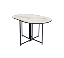 Стол обеденный LAKSI ДЖОЙ раскладной овальный/сабия 1300*860