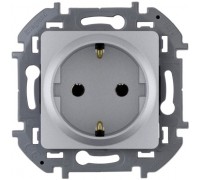 Розетка 2К+З 16А 250В алюминий Legrand INSPIRIA