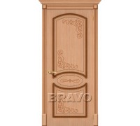 Дверь шпон Азалия Дуб Ф-01 ПГ Ковров