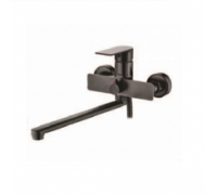 Смеситель универс. с плоским поворотным изливом Черный бронза латунь AF17005FW