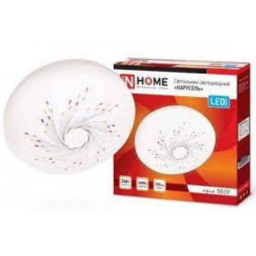 Светильник люстра св/д 36W 2340lm 4000К d350*55 InHome Deco Карусель