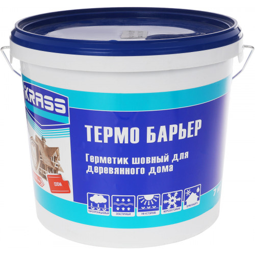 Герметик KRASS д\деревян. дома ТермоБар. сосна 7кг