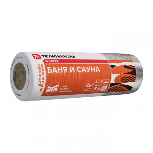 Утеплитель Технониколь Баня и сауна 40Ralu РУЛОН 12500*1200*50мм 15.м.кв