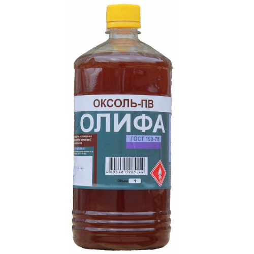 Олифа-ОКСОЛЬ натуральная (ТРИОЛЬ) ГОСТ 0,5л